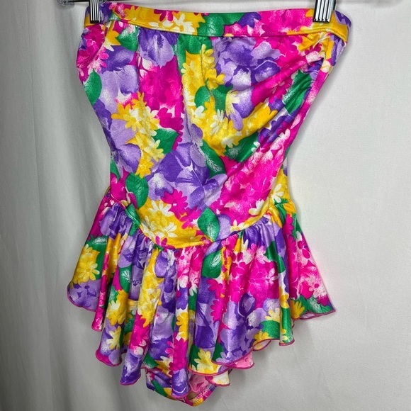 Vintage Maxine of Hollywood one piece floral swimsuit Medium free shipping - Picture 2 of 6